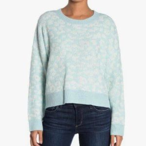JOHN + JENN Blue Cheetah Sweater